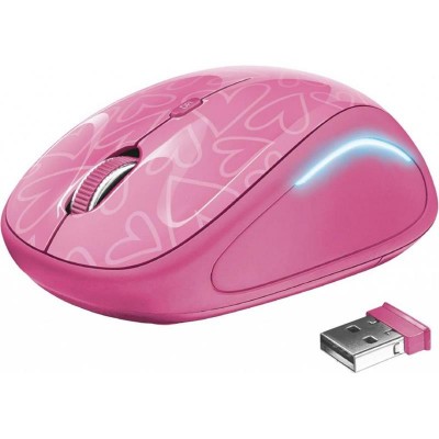 Миша TRUST Yvi FX wireless mouse - pink