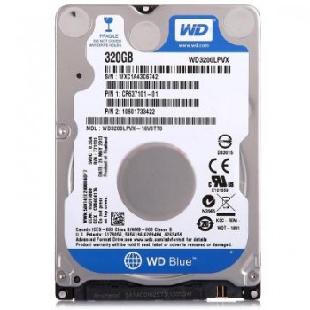 Жесткий Диск 2.5" SATA 320Gb  WD (WD3200LPVX) 5400 об/хв, 8 MB, SATA III, Scorpio Blue WD3200LPVX