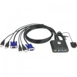 KVM-перемикач ATEN CS-22U 2port USB із кабелем 1,8м