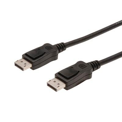 Кабель Displayport (AM/AM) DIGITUS 2м, Black/Черный, bulk AK340100020S