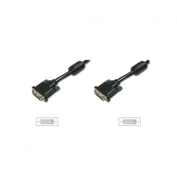 Кабель DVI-D dual link (M/M) DIGITUS 3м, Black/Черный AK320101030S