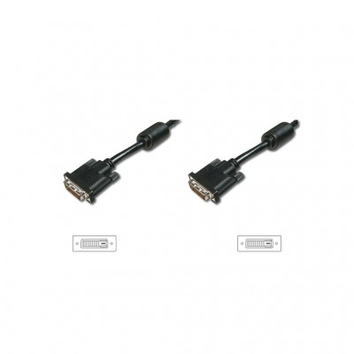 Кабель DVI-D dual link (M/M) DIGITUS 3м, Black/Черный AK320101030S