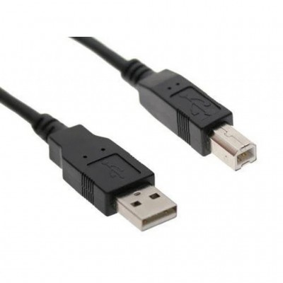 Кабель USB 2.0 (AM/BM) DIGITUS 1.8м Black/Черный, bulk AK300102018S