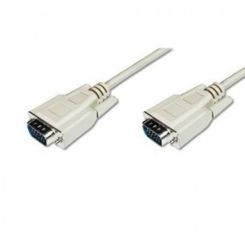 Кабель VGA  1,8m (HDDB15M/M) DIGITUS 1.8м White/Белый, bulk AK-310100-018-E