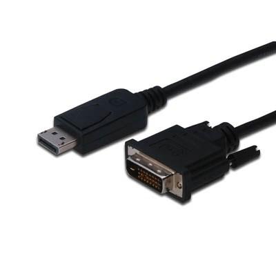 Переходник DisplayPort - DVI DIGITUS 2м, Black/Черный, bulk AK-340301-020-S