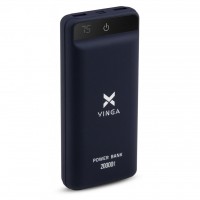 Мобильный аккумулятор Vinga 20000 mAh QC3.0 Display soft touch purple (VPB2QLSP)