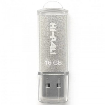 USB флеш 16GB Hi-Rali Rocket Series Silver (HI-16GBVCSL)