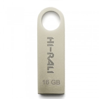 USB флеш 16GB Hi-Rali Shuttle Series Silver (HI-16GBSHSL)