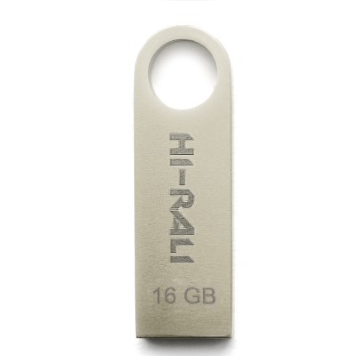 USB флеш 16GB Hi-Rali Shuttle Series Silver (HI-16GBSHSL)