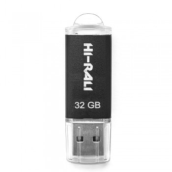 USB флеш 32GB Hi-Rali Rocket Series Black (HI-32GBVCBK)