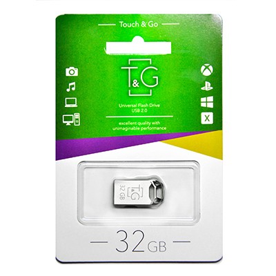 USB флеш 32GB T&G 110 Metal Series Silver (TG110-32G)