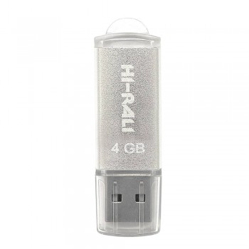 USB флеш 4GB Hi-Rali Rocket Series Silver (HI-4GBVCSL)