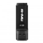USB флеш 4GB Hi-Rali Stark Series Black (HI-4GBSTBK)