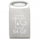 USB флеш 64GB T&G 105 Metal Series Silver (TG105-64G)