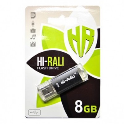 USB флеш 8GB Hi-Rali Rocket Series Black (HI-8GBVCBK)