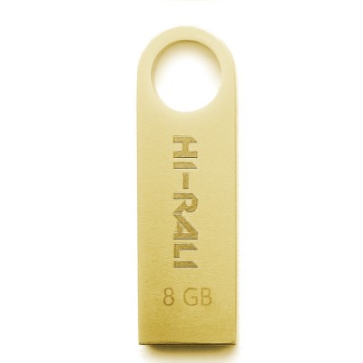 USB флеш 8GB Hi-Rali Shuttle Series Gold (HI-8GBSHGD)