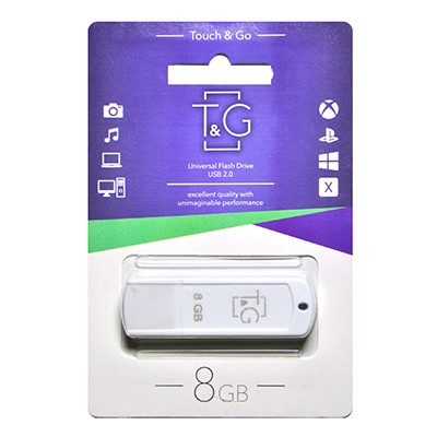 USB флеш 8GB T&G 011 Classic Series White (TG011-8GBWH)