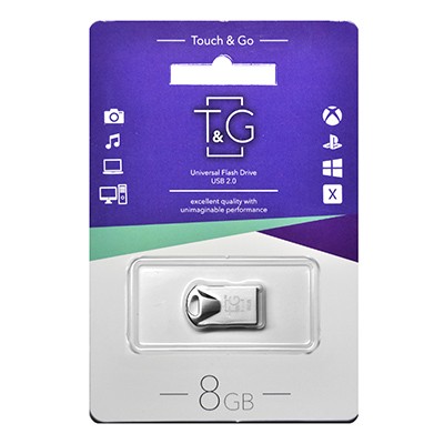 USB флеш 8GB T&G 106 Metal Series Silver (TG106-8G)