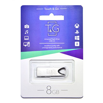 USB флеш 8GB T&G 117 Metal Series Silver (TG117SL-8G)