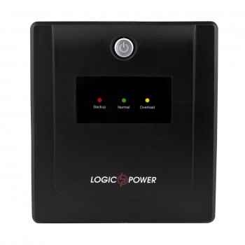ДБЖ LogicPower LPM-U1100VA-P, Lin.int., AVR, 4 x евро, LED, пластик