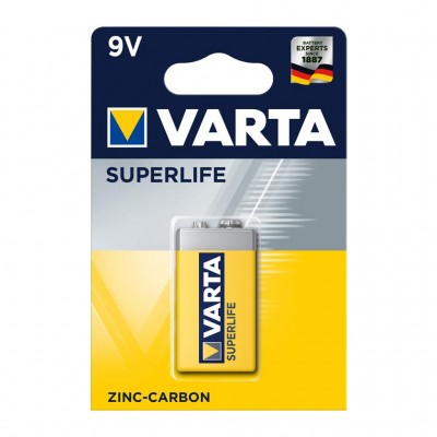 Батарейка крона Varta  6F22 Superlife Zinc-Carbon (2022101411) 2 022 101 411