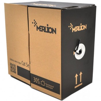 Кабель UTP 500м КНП (2*2*0.5) 2p 24 AWG [СCA] внешний (09844) Merlion