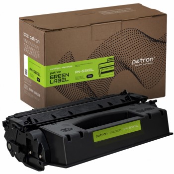 Картридж HP Q7553X GREEN Label (PN-53XGL) PATRON