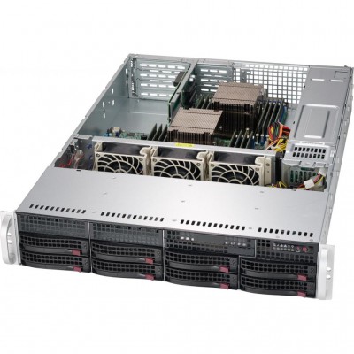 Корпус для сервера Supermicro CSE-825TQC-600LPB ; Форм-фактор - 2U, мощность блока питания - 600 Вт