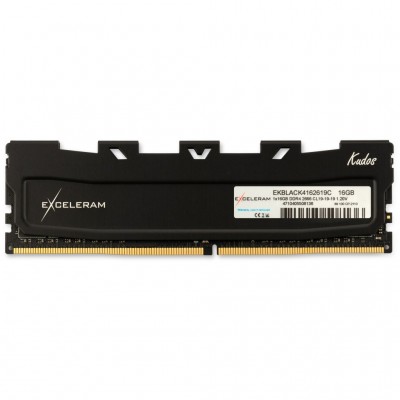 Пам'ять DDR4 16GB 2666 MHz Black Kudos eXceleram (EKBLACK4162619C)