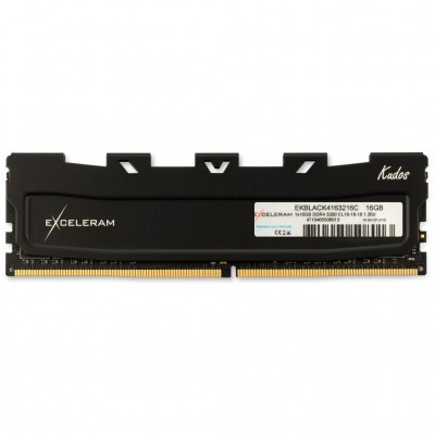 Пам'ять DDR4 16GB 3200 MHz Black Kudos eXceleram (EKBLACK4163216C)