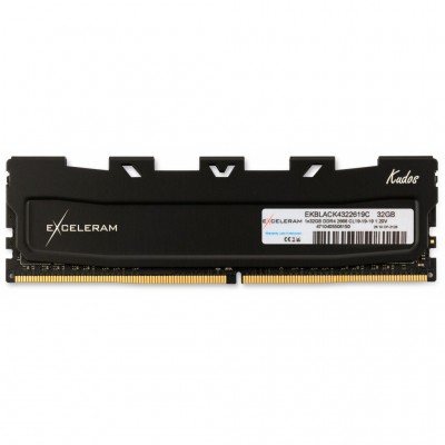 Пам'ять DDR4 32GB 2666 MHz Black Kudos eXceleram (EKBLACK4322619C)