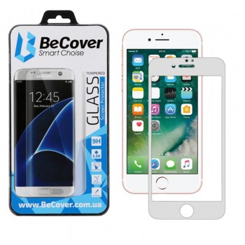 Скло захисне  BeCover Apple iPhone 7 Plus / 8 Plus 3D White (701043)