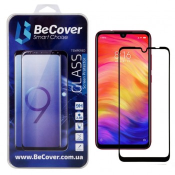 Скло захисне  BeCover Full Glue & Cover Xiaomi Redmi Note 7 Black (703190)