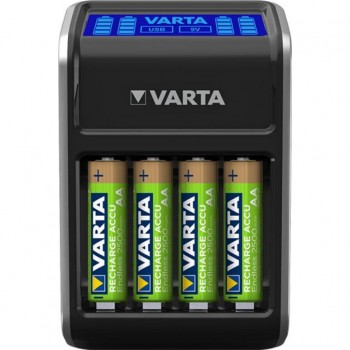 Зарядное устройство для аккумуляторов Varta LCD PLUG CHARGER +4*AA 2100 mAh (57687101441)