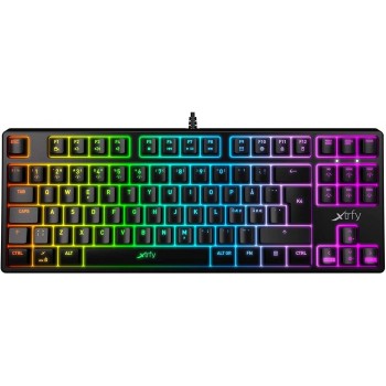 Клавіатура Xtrfy K4 TKL RGB Kailh Red Ukr-Ru Black (XG-K4-RGB-TKL-R-UKR)