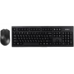 Комплект (клавіатура, миша) беспроводной A4Tech 3000N Black USB