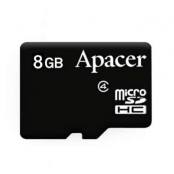 Карта пам'яті microSDHC Class4 8GB w/o Adapter RP Apacer (AP8GMCSH4-RA)