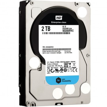 Жорсткий диск 2Tb  WD (WD2000F9YZ) 7200 об/хв, 64 MB, SATA III, WD SE WD2000F9YZ