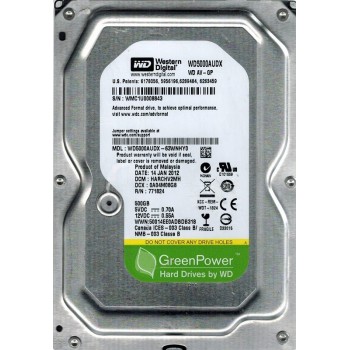 Жорсткий диск Western Digital 3.5" 500Gb (#WD5000AUDX #) після ремонту ВІДНОВЛЕНИЙ 