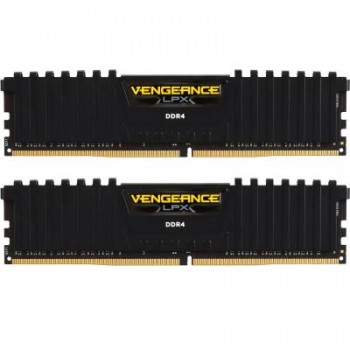 Пам'ять DDR4 16GB (2x8GB) 2400 MHz Vengeance LPX Black CORSAIR (CMK16GX4M2A2400C14)