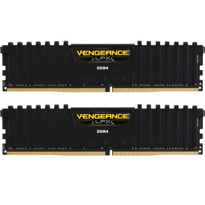 Пам'ять DDR4 16GB (2x8GB) 2400 MHz Vengeance LPX Black CORSAIR (CMK16GX4M2A2400C14)