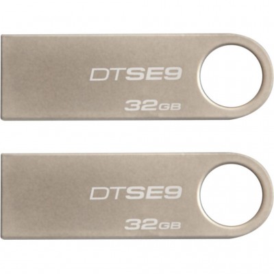 USB флеш 2x32GB DataTraveler SE9 USB 2.0 (DTSE9H/32GB-2P)