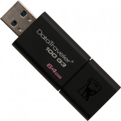 USB флеш 2x64GB DataTraveler 100 G3 USB 3.0 Kingston (DT100G3/64GB-2P)
