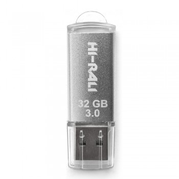 USB флеш 3.0 32GB Hi-Rali Rocket Series Silver (HI-32GB3VCSL)