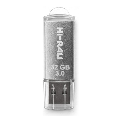 USB флеш 3.0 32GB Hi-Rali Rocket Series Silver (HI-32GB3VCSL)