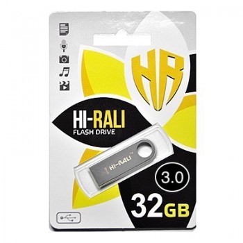 USB флеш 3.0 32GB Hi-Rali Shuttle Series Silver (HI-32GB3SHSL)