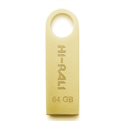 USB флеш 64GB Hi-Rali Shuttle Series Gold (HI-64GBSHGD)