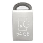 USB флеш 64GB T&G 107 Metal Series Silver (TG107-64G)