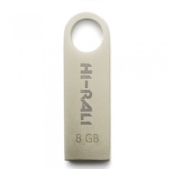 USB флеш 8GB Hi-Rali Shuttle Series Silver (HI-8GBSHSL)