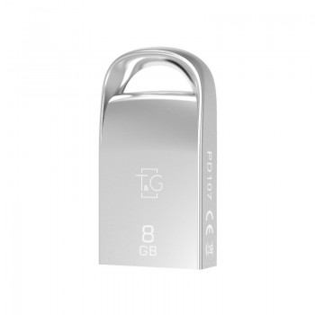 USB флеш 8GB T&G 107 Metal Series Silver (TG107-8G)